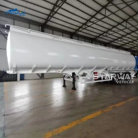 3 Axles Gasoline Carbon Steel Oil Tanker Semi Trailer