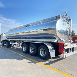 New 42000liter Aluminum Oil Tanker Trailer Fuel Tank Semi Trailer